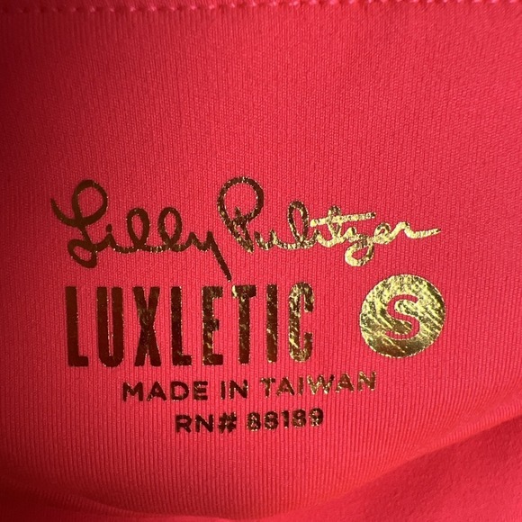 Lilly Pulitzer Luxletic 6" Weekender High Rise Scallop Bike Shorts Size Small - Picture 2 of 6